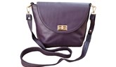 Real Soft Leather-Aubergine Shoulder 